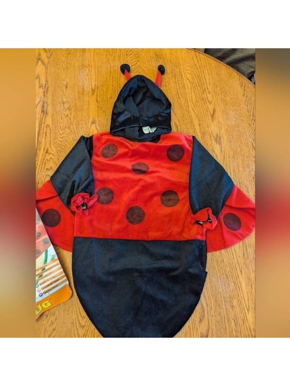 Rubies infant newborn Ladybug Costume  includes a bunting bag & soft head piece - Picture 9 of 10